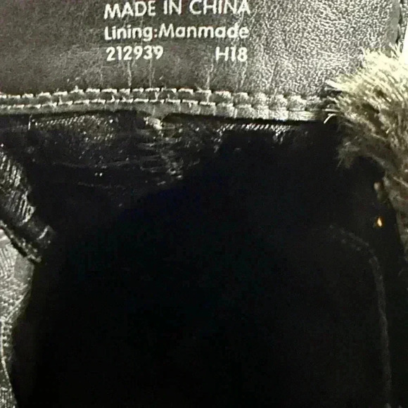 Cole Haan Coralie Waterproof Gray Suede Wedge Faux Fur Bootie Women’s 9 - Picture 8 of 9